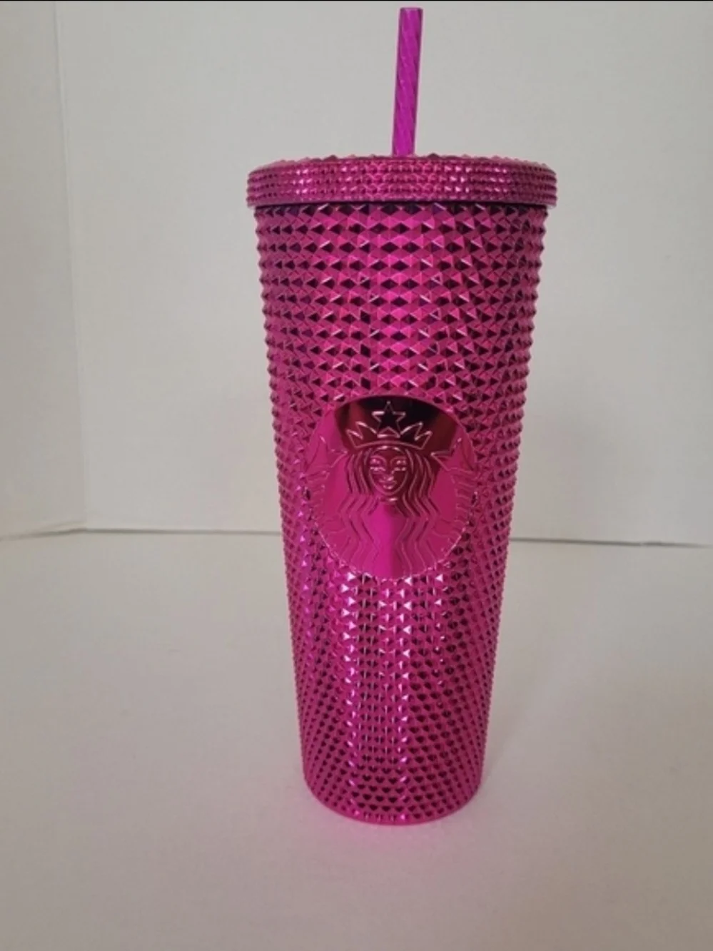 Starbucks Chrome Studded Jeweled Tumbler Cups Set New